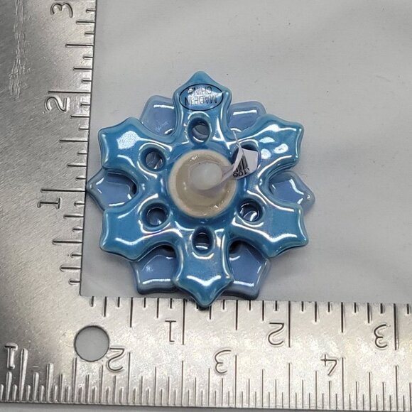Nora Fleming "No Two Alike!" Mini Snowflake A106 Decoration Blue Ceramic Accent - Picture 5 of 9